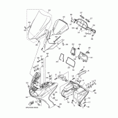 Схема узла: Облицовочные элементы Yamaha YP400 Majesty