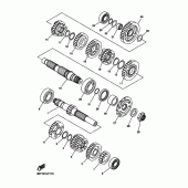 Схема вузла: Трансмісія Yamaha WR250 WR250R