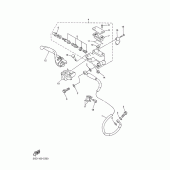 Схема вузла: Передній гальмівний циліндр Yamaha YZ450F YZ450F