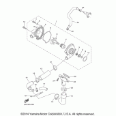 Схема вузла: Водяний насос Yamaha FZ6 FZ6R