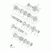 Схема вузла: Трансмісія Yamaha WR250 WR250X