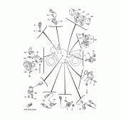 Схема узла: Электрооборудование 2 Yamaha TDM900