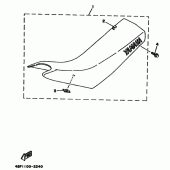 Схема узла: Сиденье Yamaha WR200R