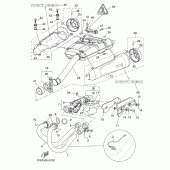 Схема узла: Выхлопная система Yamaha MT03 MT-03