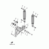 Схема вузла: Задній важіль та Підвіска Yamaha YP250 Majesty