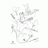 Схема вузла: Кермо та Тросики Yamaha YP400 Majesty