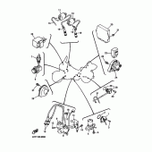 Схема вузла: Электрооборудование 2 Yamaha XVZ1300 Royal Star Venture