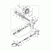 Схема вузла: Головна передача Yamaha XVS400 Drag Star Classic