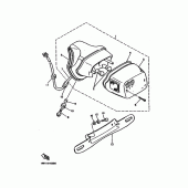 Схема вузла: Задній ліхтар Yamaha XV750 Virago