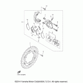 Схема узла: Передний тормоз Yamaha XVS950 Bolt R-Spec