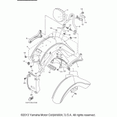 Схема узла: Крыло Yamaha XV1700 Road Star Silverado