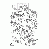 Схема узла: Боковая крышка Yamaha VMX12 V-MAX