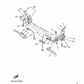 Схема узла: Пульт управления рулевой и Рычаг Yamaha TT250R TT-R