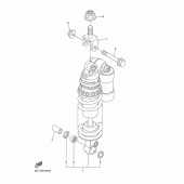 Схема вузла: Задня підвеска Yamaha YZF-R6/ YZF600 R6