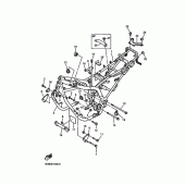 Схема вузла: Рама Yamaha XJ900 Diversion
