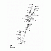 Схема узла: Рулевой механизм Yamaha XVS950 SCR950