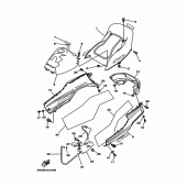 Схема узла: Боковая крышка Yamaha YP250 Majesty