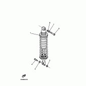 Схема узла: Задняя подвеска Yamaha TT600