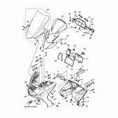 Схема вузла: Облицювальні елементи Yamaha YP400 Grand Majesty