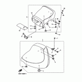 Схема вузла: Сидіння Yamaha XVS1100 Drag Star Classic