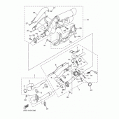Схема вузла: Вихлопна система Yamaha XVS1300 XVS1300 Custom