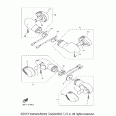 Схема узла: Поворотники Yamaha FZ6 FZ6R