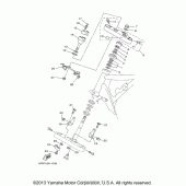 Схема вузла: Рульовий механізм Yamaha XVS650 V-Star Custom