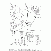 Схема вузла: Електроустаткування (2) Yamaha XVS1300 V-Star Tourer