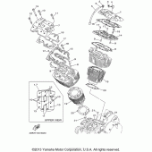 Схема узла: Цилиндр Yamaha XV1600 Road Star Silverado