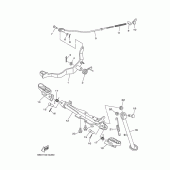 Схема узла: Подножки и Подставка Yamaha TTR110 TT-R110