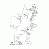 Схема вузла: Рульовий механізм Yamaha TTR125 TT-R125