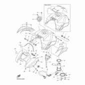Схема узла: Топливный бак Yamaha FZ8 FZ8 (Naked, ABS)