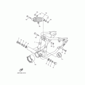 Схема вузла: Rear arm. suspension Yamaha XVS650 Drag Star