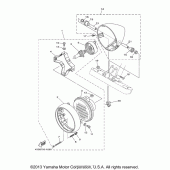 Схема вузла: Фара Yamaha XVS1100 V-Star Custom (with Flames)