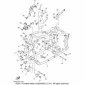 Схема вузла: Рама Yamaha XVS650 V-Star Custom