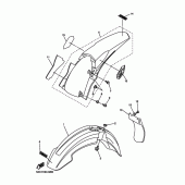Схема узла: Крыло Yamaha YZ250 YZ250F