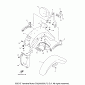 Схема узла: Крыло Yamaha XV1700 Road Star Midnight Silverado