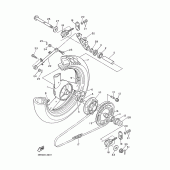 Схема узла: Заднее колесо Yamaha XJ600 Diversion (S-TYPE)