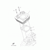 Схема вузла: Циліндр Yamaha XG250 TRICKER