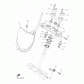 Схема вузла: Рульовий механізм Yamaha YZ250 YZ250F