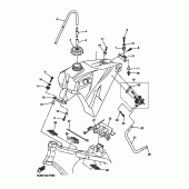 Схема узла: Топливный бак Yamaha WR450F