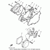Схема узла: Крышки картера (1) Yamaha WR250 WR250Z