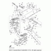Схема вузла: Підніжки та підставка Yamaha XVS650 V-Star Classic