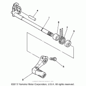 Схема вузла: Вал перемикання Yamaha WR500Z