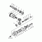 Схема вузла: Проміжна передача Yamaha XVS1100 Drag Star