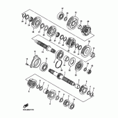 Схема узла: Трансмиссия Yamaha FZ6 FZ6 FAZER S2