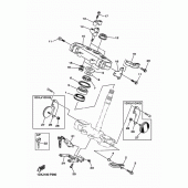 Схема вузла: Рульовий механізм Yamaha WR450F