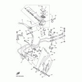 Схема узла: Передний тормозной цилиндр Yamaha FZ1 FZ1 FAZER (Naked, ABS)