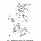 Схема вузла: Переднє гальмо Yamaha FZ6 FZ6R