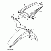 Схема вузла: Крило Yamaha WR200R